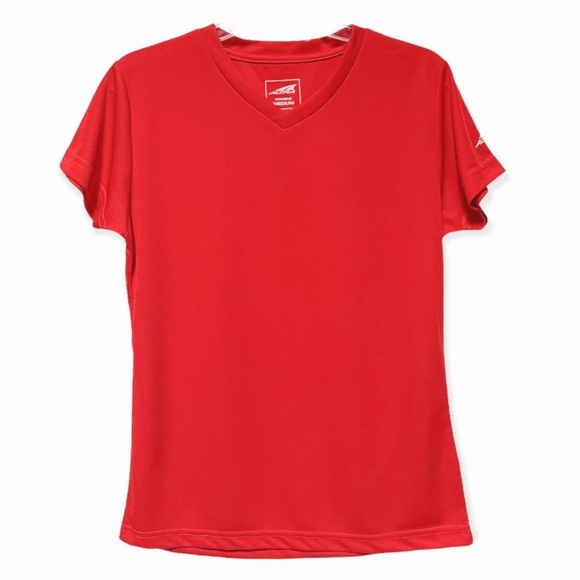 NEW Altra V-Neck Short Sleeve Red Activewear Top - Picture 7 of 7